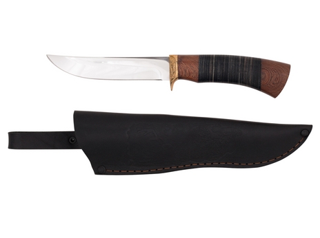 Нож Лань (сталь 95Х18, рукоять венге, кожа)