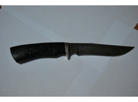 Нож Сталкер (дамаск, рукоять черное дерево)
