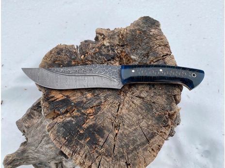 Нож Бухарский (сталь дамаск, рукоять акрил)