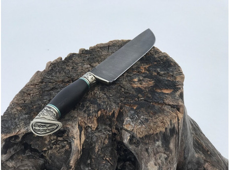 Нож Бахарман (дамасская сталь, рукоять  граб)