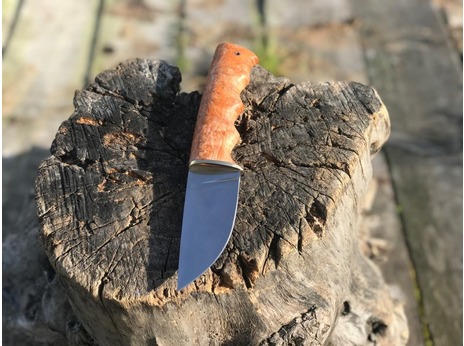 Нож Егерь (сталь Элмакс, рукоять стабилизированная карельская береза)