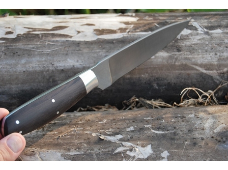 Кухонный нож №1 (сталь Х12МФ, рукоять граб)