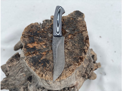 Нож Бухарский (сталь дамаск, рукоять G10)