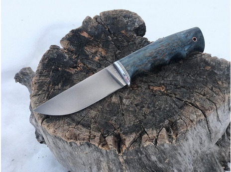 Нож Егерь (сталь М390, рукоять стабилизированная карельская береза)