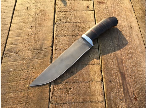 Нож Егерь Большой (Х12МФ, рукоять граб, кожа)