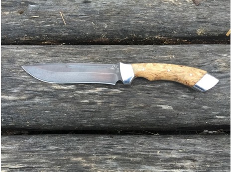 Нож Гепард  (D2, рукоять стабилизированная карельская береза )