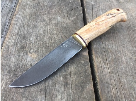 Нож Сурок  (сталь ХВ5, рукоять стабилизированный кап клена)