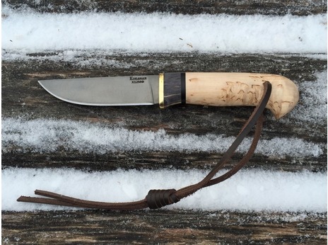 Нож Егерь (Х12МФ, рукоять карельская береза)