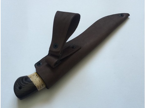 Нож Гепард (сталь ХВ5, рукоять венге, кожа)