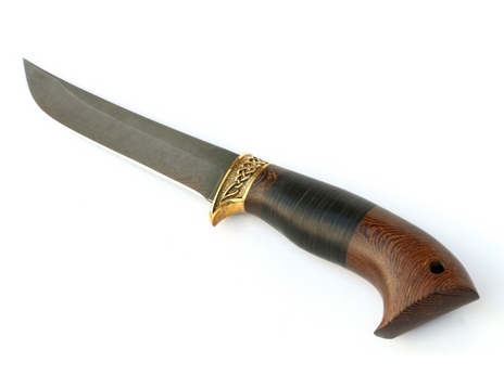 Нож Лань (дамаск, кожа, венге)