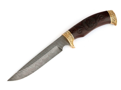 Нож Витязь (дамаск, рукоять Венге)