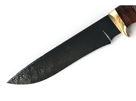 Нож Гепард (дамаск, рукоять кожа, венге)
