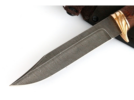 Нож Щука (дамаск, рукоять Венге)