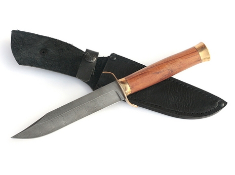 Нож Щука (дамаск, рукоять венге)
