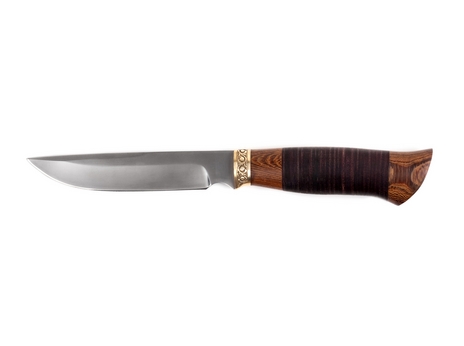 Нож Витязь (Х12МФ, рукоять венге, кожа)