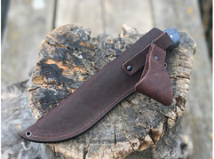 Нож Лиса (сталь Х12МФ, рукоять стабилизированная карельская береза)