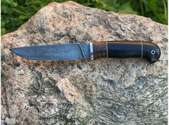 Нож  Лиса (сталь ХВ5, рукоять карельская береза, граб)