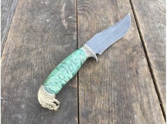 Нож Бухарский (дамаск, рукоять кап клена)