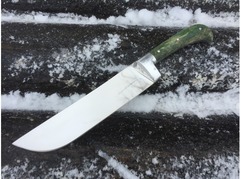 Нож Бахарман (сталь 95Х18, рукоять стабилизированная карельская береза)