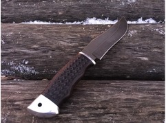 Нож Бухарский(дамаск, рукоять граб)