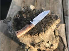 Нож Таежный (сталь D2, рукоять стабилизированная карельская береза)