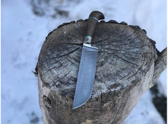Нож Бахарман (дамасская сталь, рукоять венге)