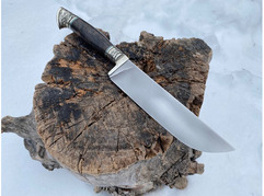Нож Бахарман (сталь Х12МФ, рукоять стабилизированная карельская береза)