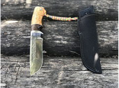 Нож Бобр (сталь 95Х18, рукоять карельская береза)