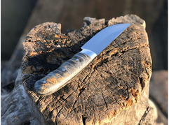 Нож Егерь  (сталь Х12МФ, рукоять стабилизированный кап клена)