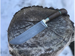 Нож Бахарман (дамасская сталь, рукоять венге)