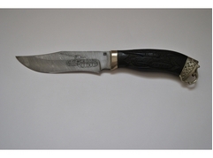 Нож Клык (дамаск, рукоять граб)