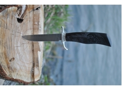 Нож Норвежский  ( сталь дамаск, рукоять граб)