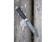 Нож Ведьмак (сталь ХВ5, рукоять черное дерево, мельхиор)