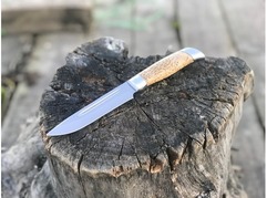 Нож Норвежский  ( Х12МФ, рукоять карельская береза)