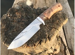 Нож Таежный (сталь D2, рукоять стабилизированная карельская береза)