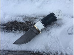 Нож Егерь (сталь ХВ5, рукоять стабилизированная карельская береза)