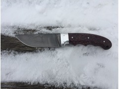Нож Егерь  (сталь Х12МФ, рукоять стабилизированная карельская береза)