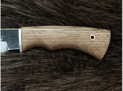 Нож Соболь (сталь 95Х18, ручная ковка, рукоять дуб)