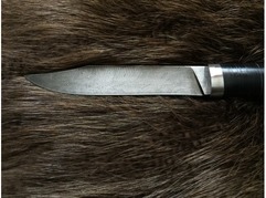 Нож Щука (дамаск, рукоять кожа)