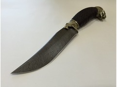 Нож Бухарский (дамаск, рукоять граб)