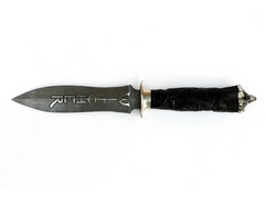 Нож Ведьмак (дамаск, рукоять черное дерево, мельхиор)