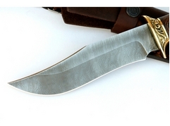 Нож Коршун (дамаск, рукоять венге, кожа)