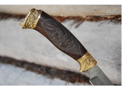 Нож Витязь (дамаск, рукоять Венге)