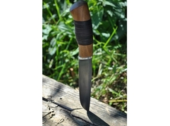 Нож Рысь (сталь ХВ5, рукоять венге, кожа)