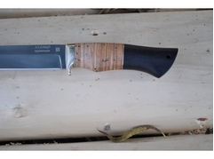 Нож Рысь (сталь Х12МФ, рукоять береста, граб)